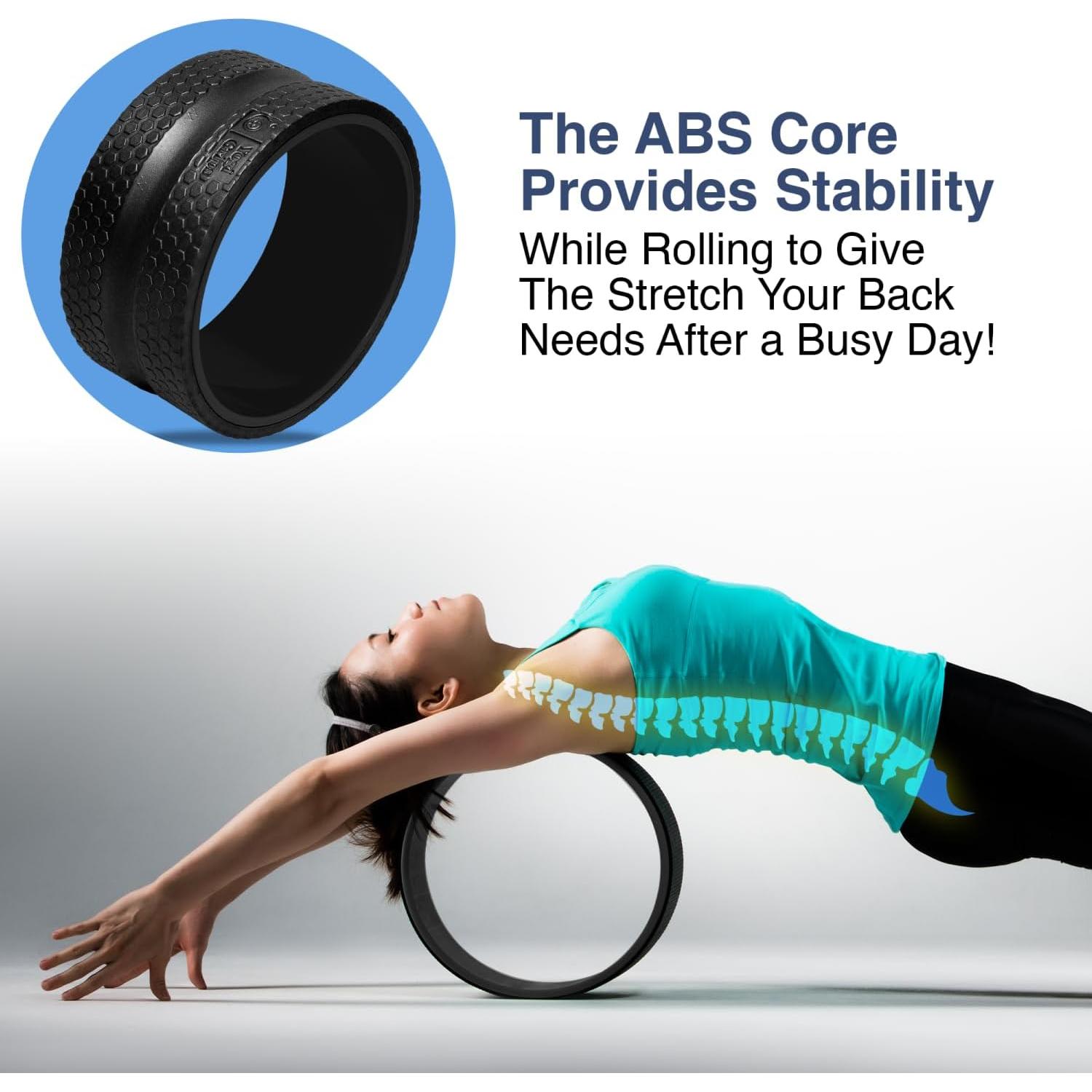 Rueda de Estiramiento Espalda Livyjun - Juego de 4 Tamaños