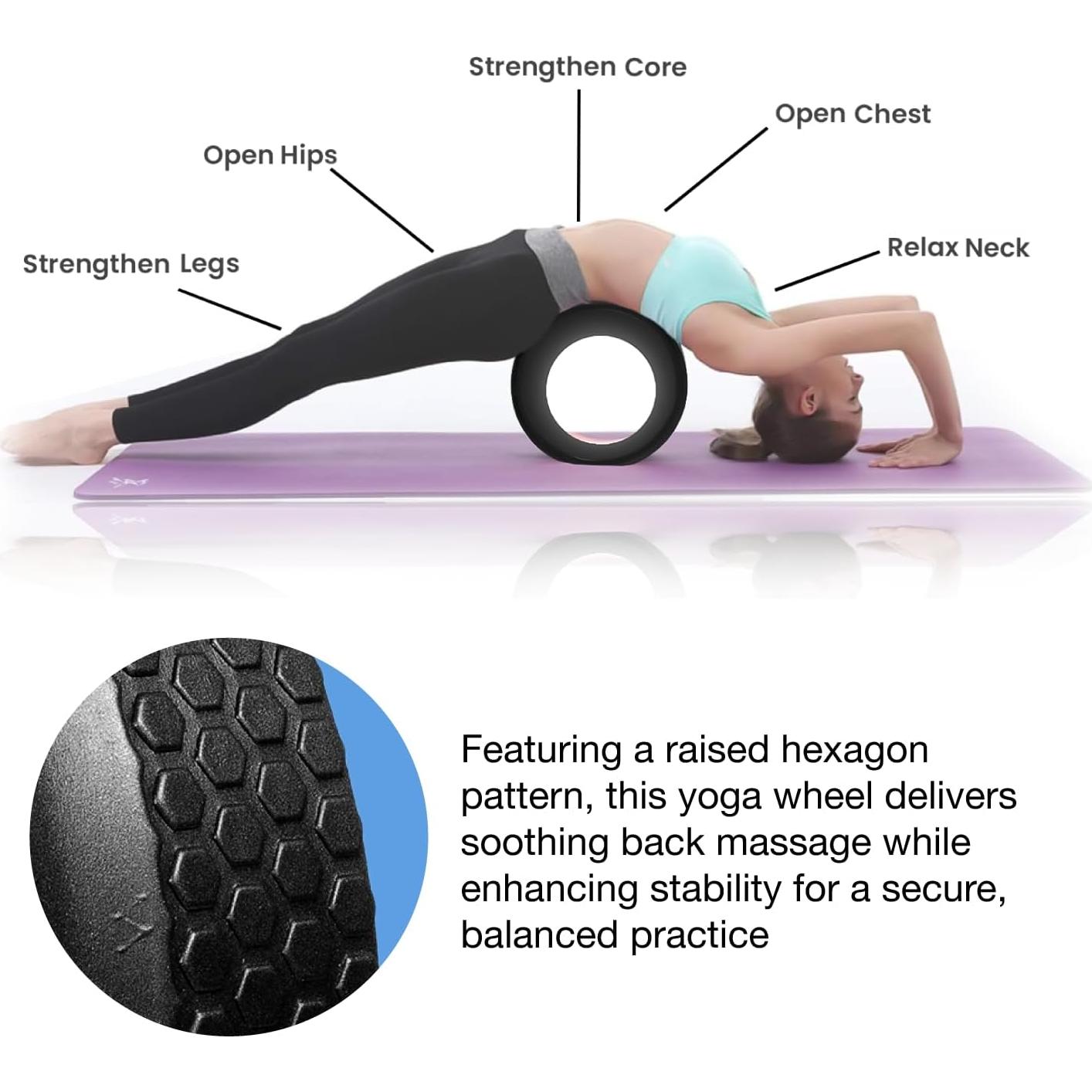 Rueda de Estiramiento Espalda Livyjun - Juego de 4 Tamaños