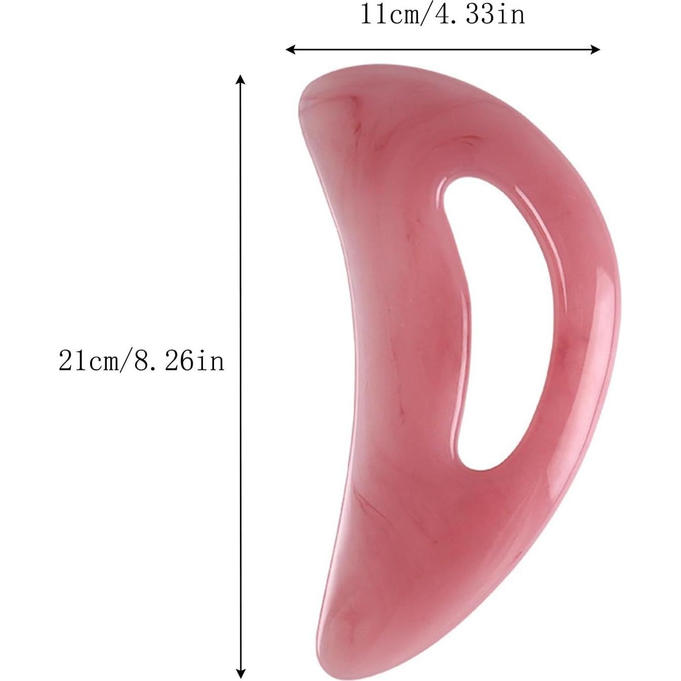 Herramienta de Masaje Gua Sha Grande YAMHOHO Rosa