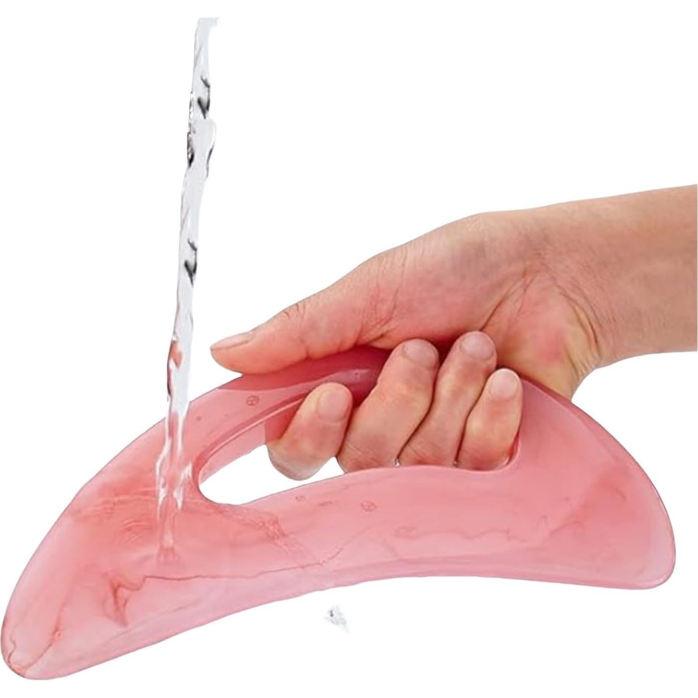 Herramienta de Masaje Gua Sha Grande YAMHOHO Rosa