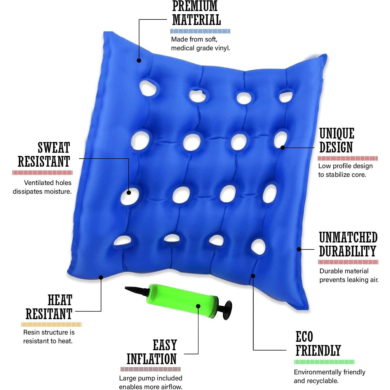 Cojín Inflable EMSupply para Asiento Alivio de Presión 43x43cm