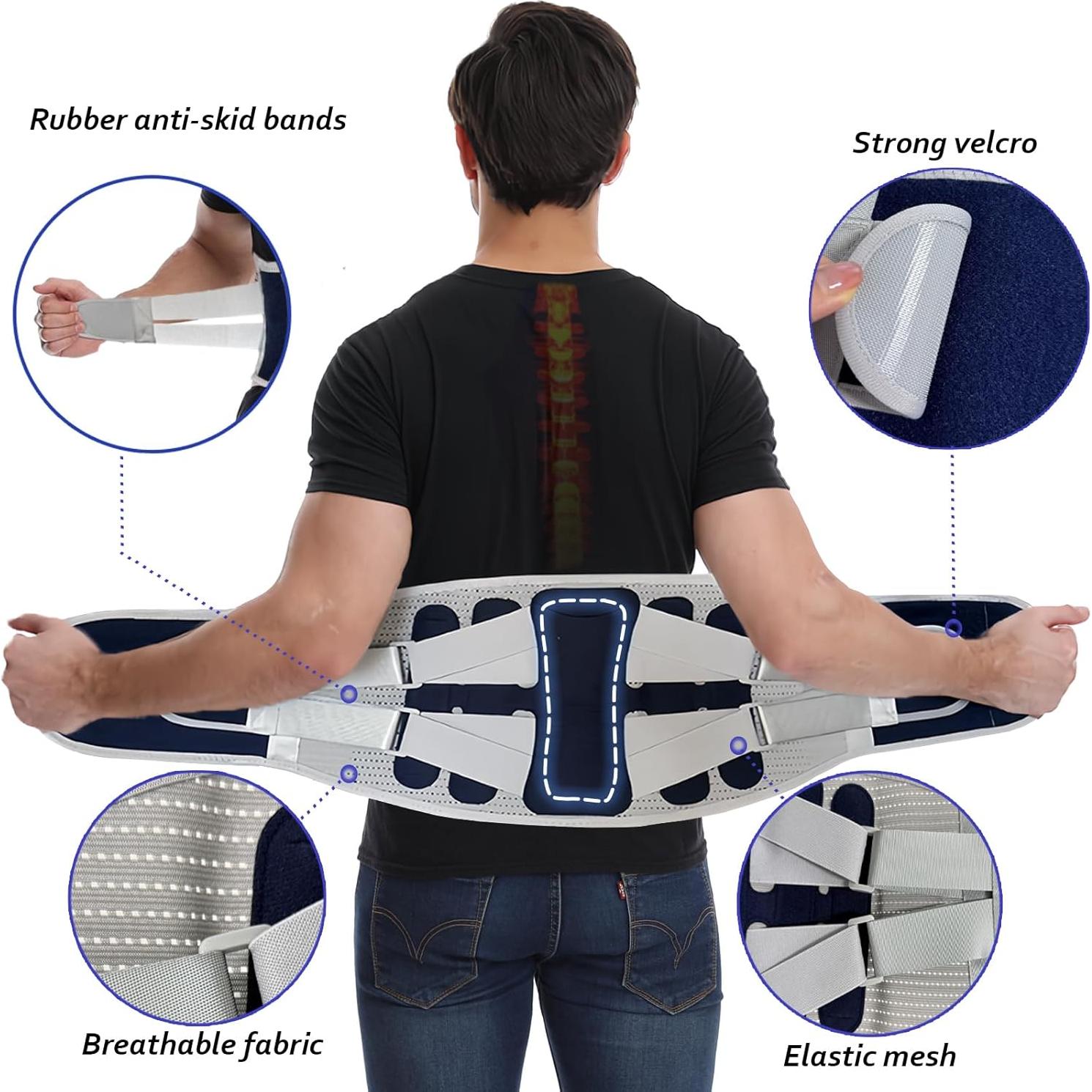 Faja Soporte Lumbar Avaneeny Ajustable Unisex 27-36 Pulgadas