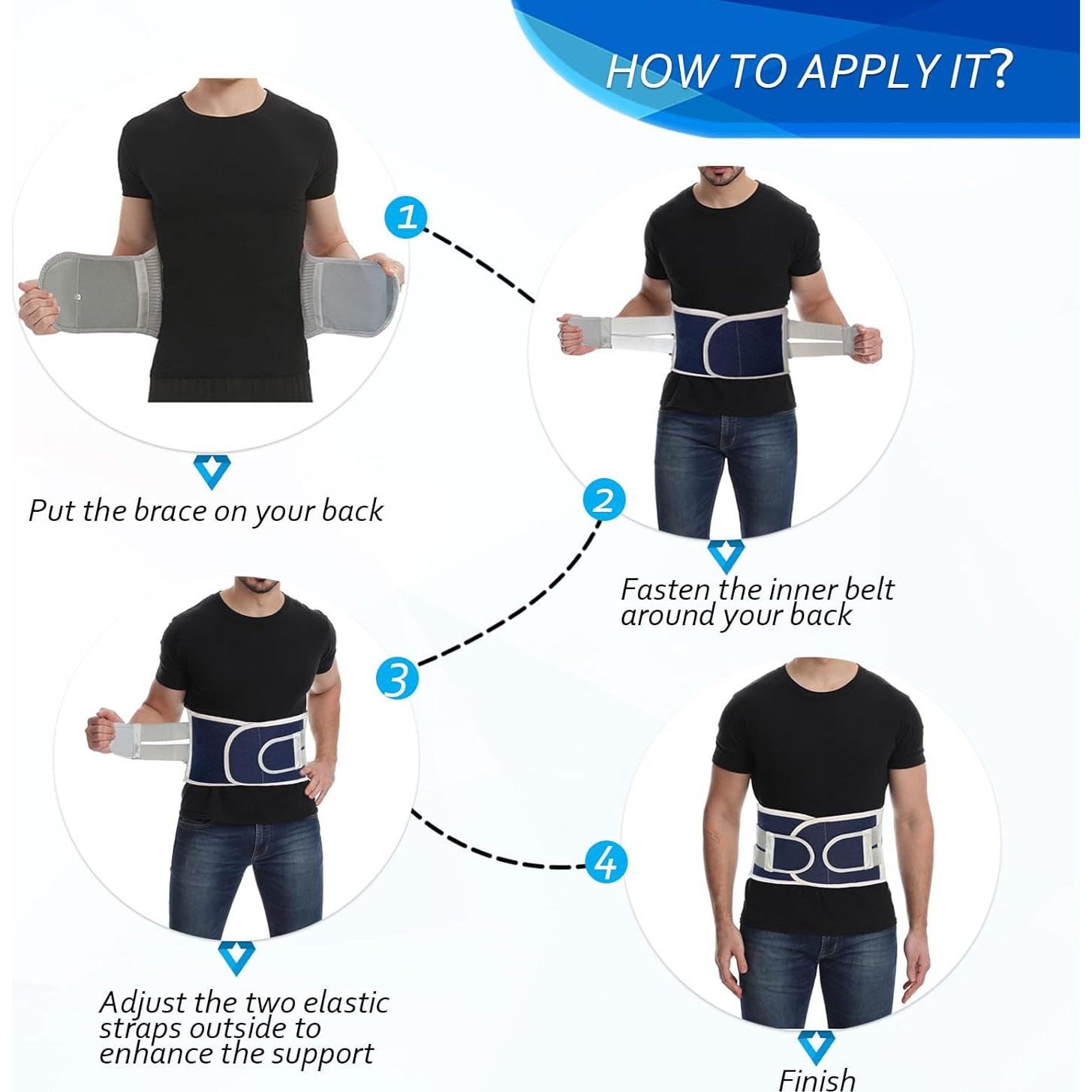 Faja Soporte Lumbar Avaneeny Ajustable Unisex 27-36 Pulgadas