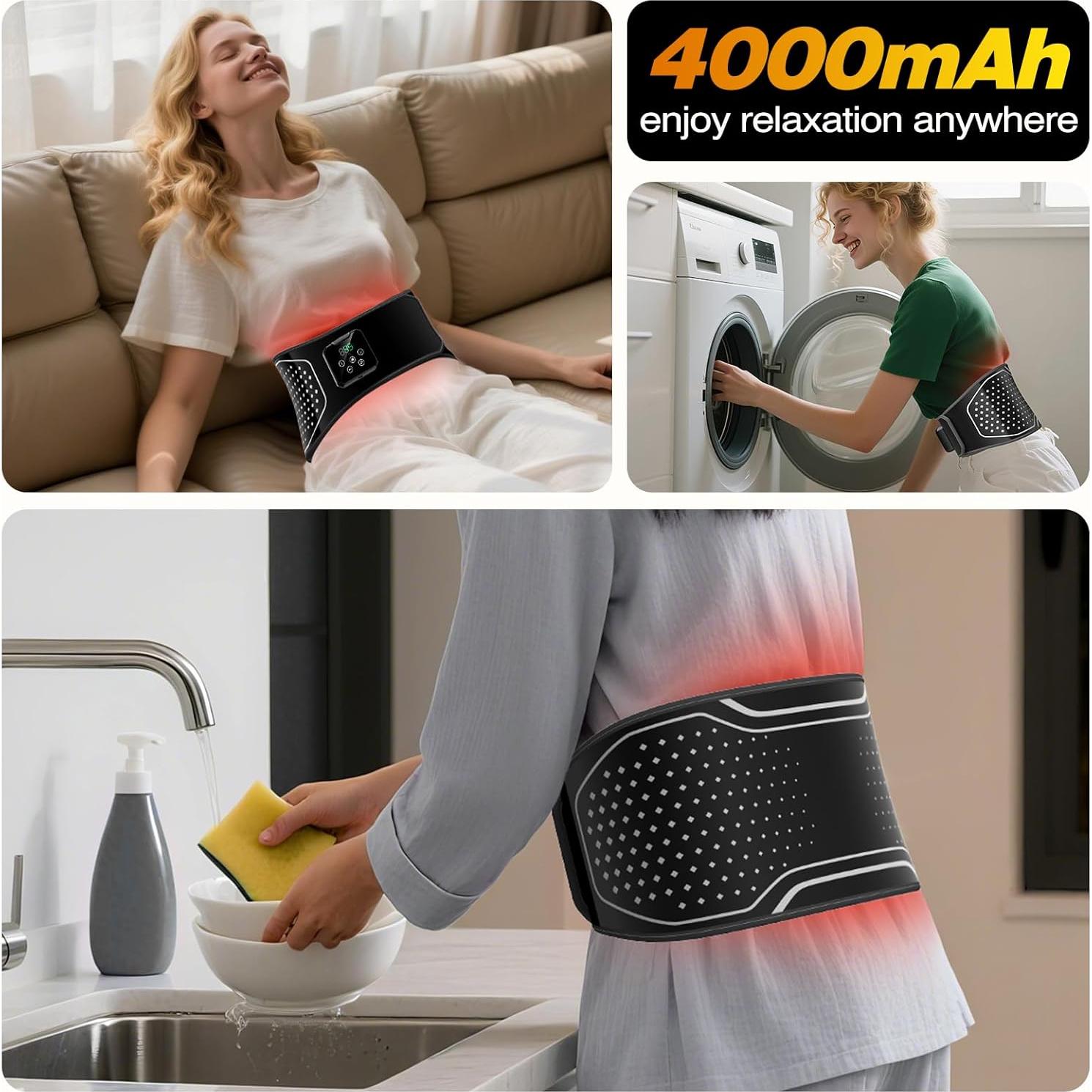 Almohadilla Térmica Eléctrica Inalámbrica TJXVX 3 Modos Masaje