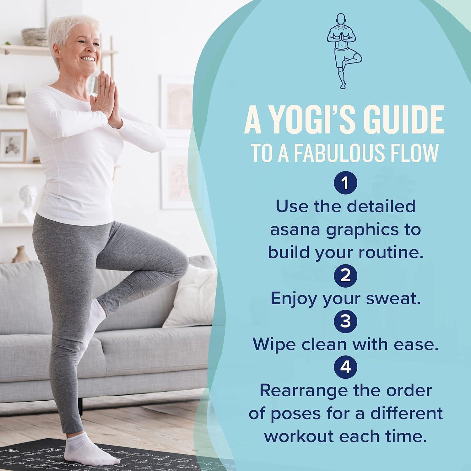 Alfombrilla de Yoga NewMe Fitness 68" x 24" Antideslizante