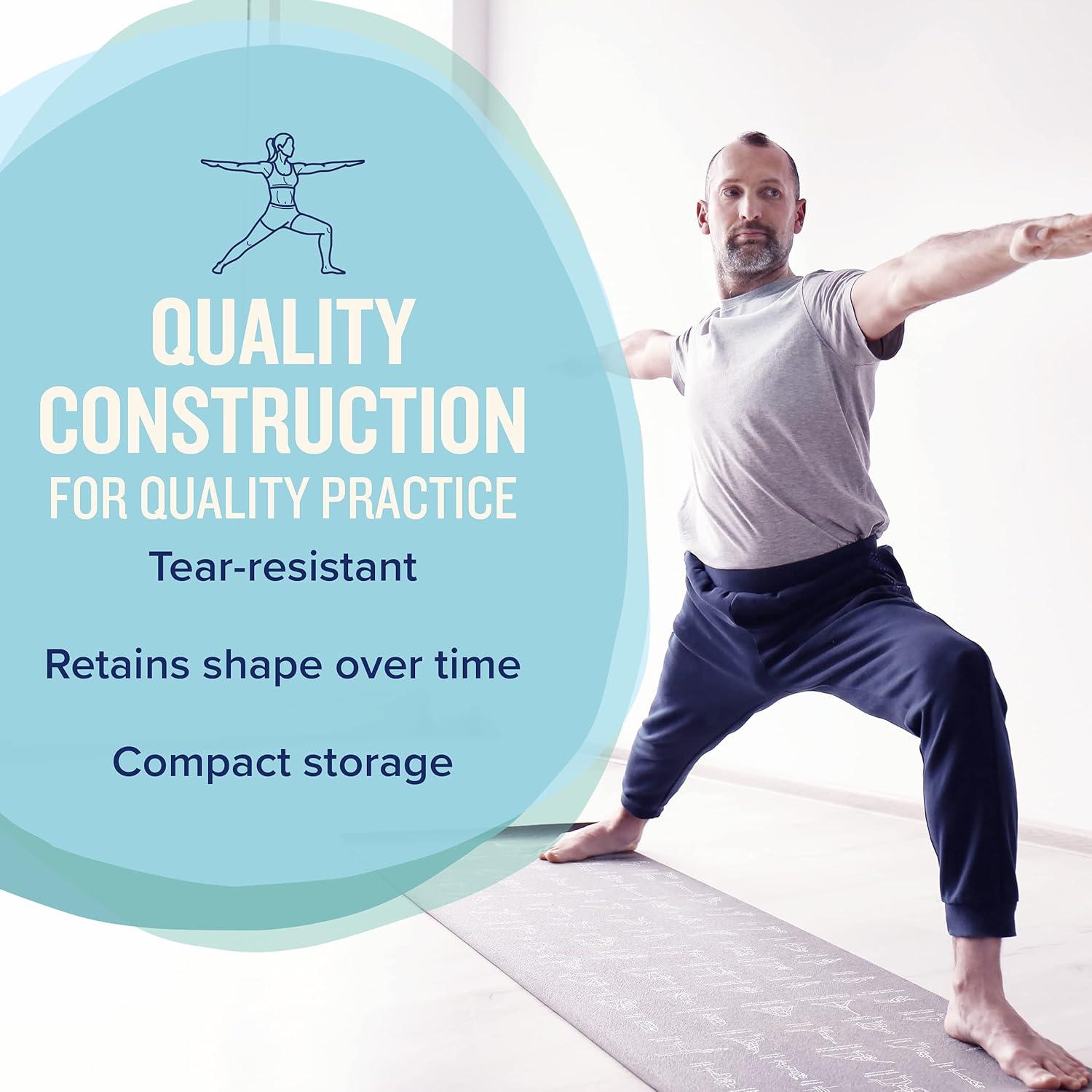 Alfombrilla de Yoga NewMe Fitness 68" x 24" Antideslizante