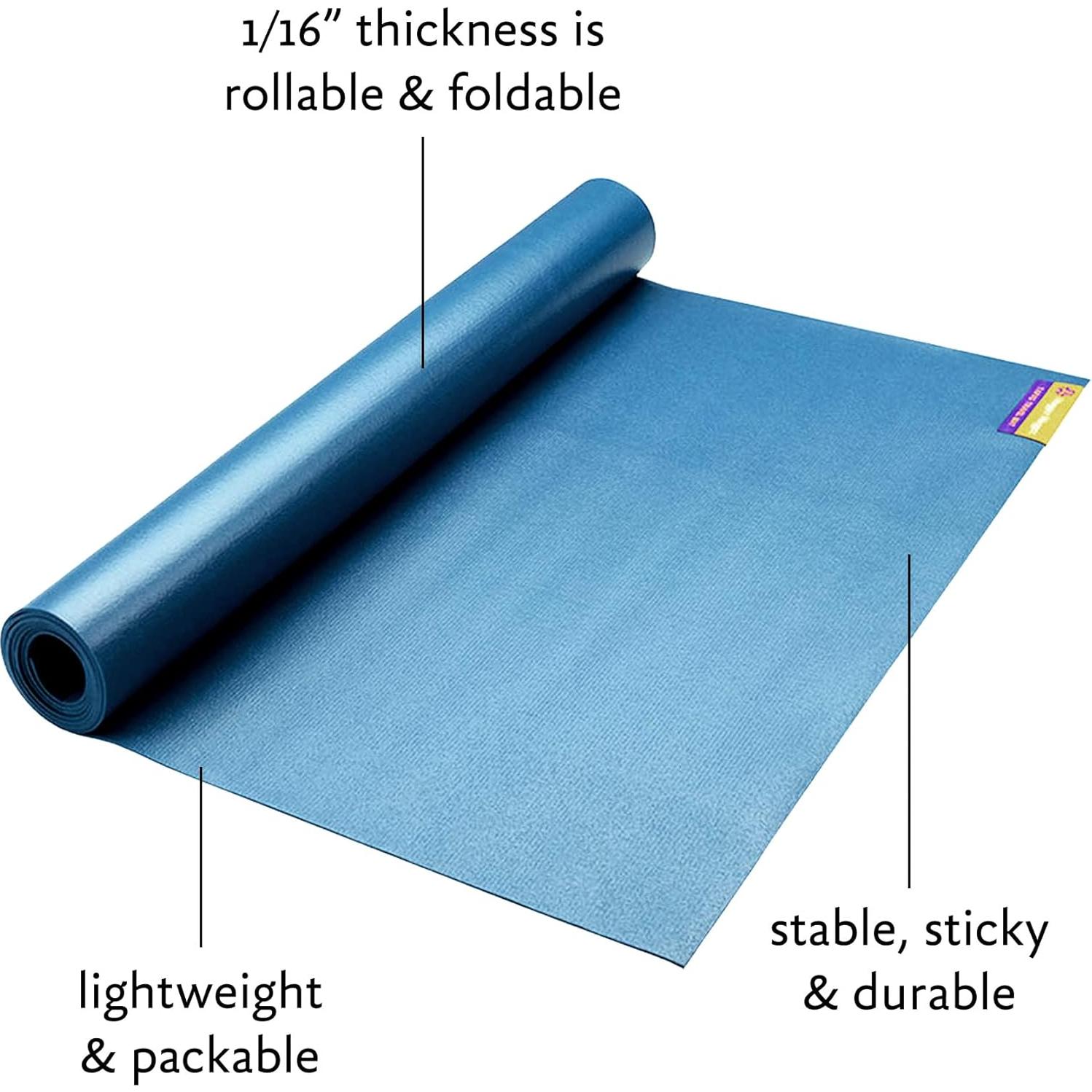 Mat de Yoga de Viaje Hugger Mugger Azul 172.72x60.96cm