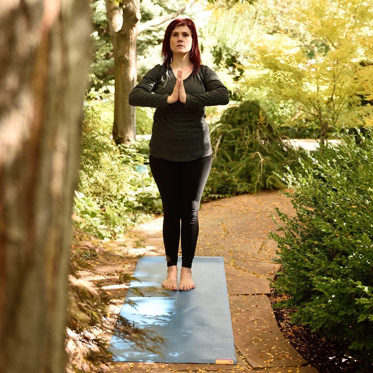 Mat de Yoga de Viaje Hugger Mugger Azul 172.72x60.96cm