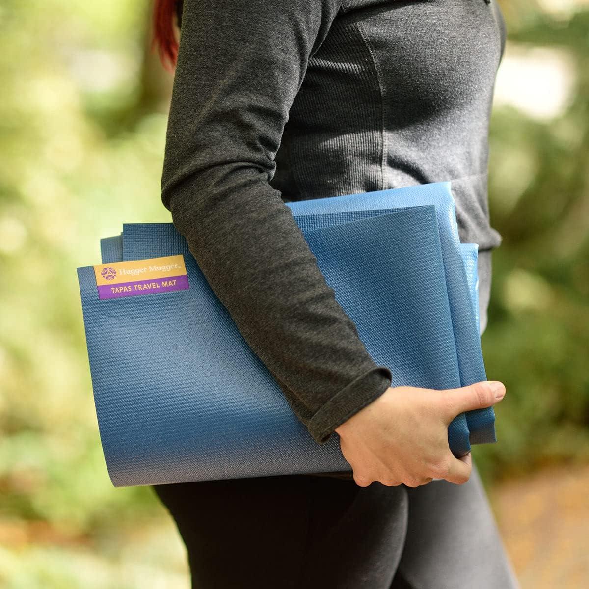 Mat de Yoga de Viaje Hugger Mugger Azul 172.72x60.96cm