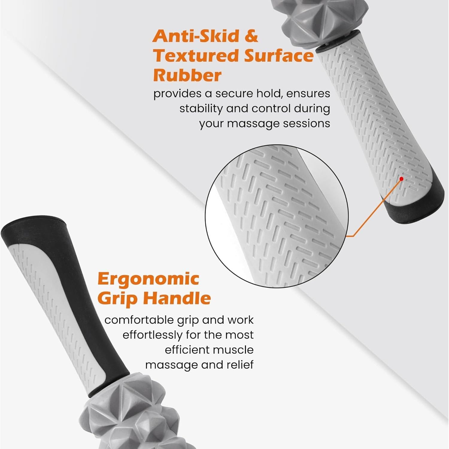 Bastón de Rodillo Muscular KITWILD 45 cm para Masaje Profundo