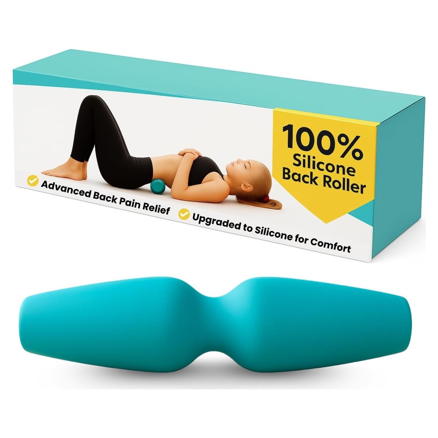 Rodillo de Espuma Rescate de Espalda UR101 - Silicona 100% para Masaje Profundo