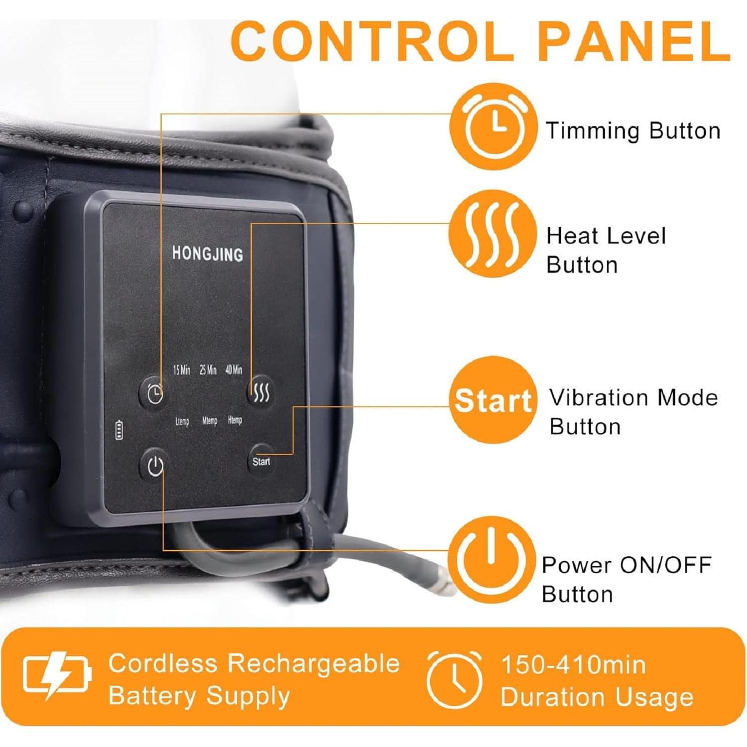 Cinturón de Descompresión Inflable HONGJING con Calor y Vibración
