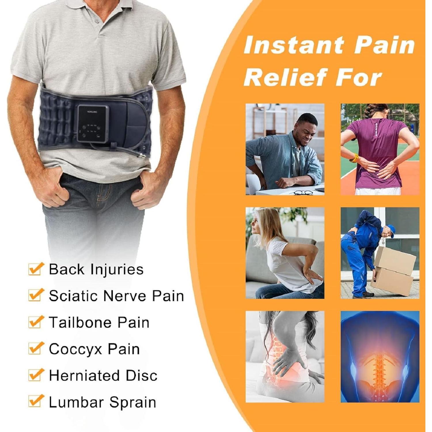 Cinturón de Descompresión Inflable HONGJING con Calor y Vibración