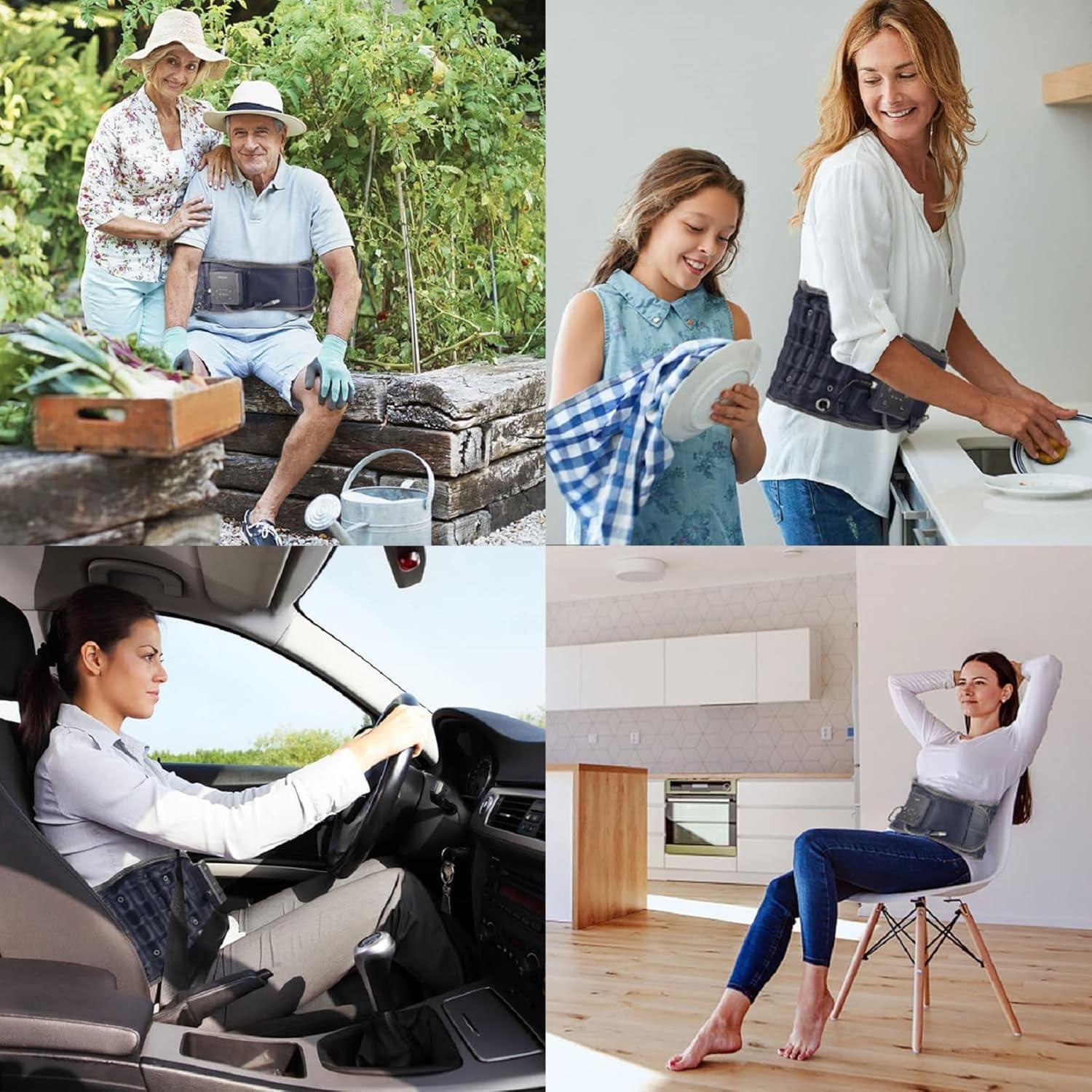 Cinturón de Descompresión Inflable HONGJING con Calor y Vibración