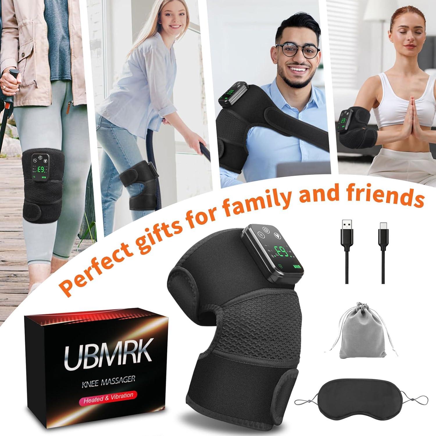 Masajeador de Rodilla Calentado UBMRK con Vibración y Calor