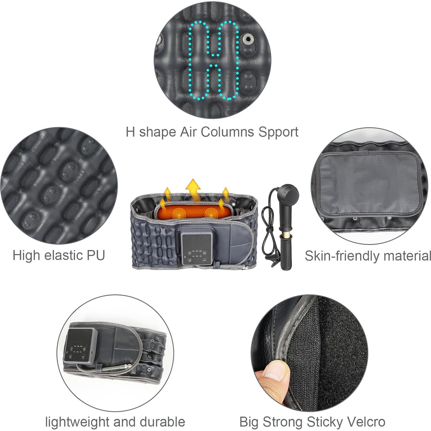 Cinturón de descompresión lumbar Oramuon M1001 con calor y vibración