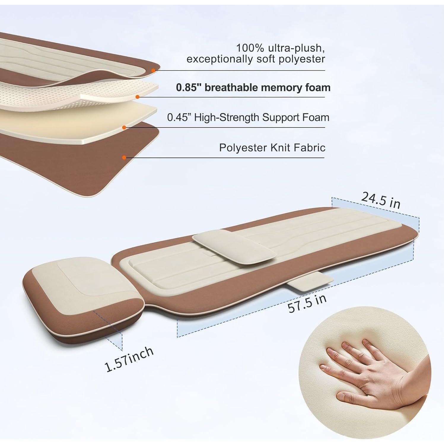 Alfombrilla de Masaje Completo Comrelax HY-8832 con Calor 146x62 cm