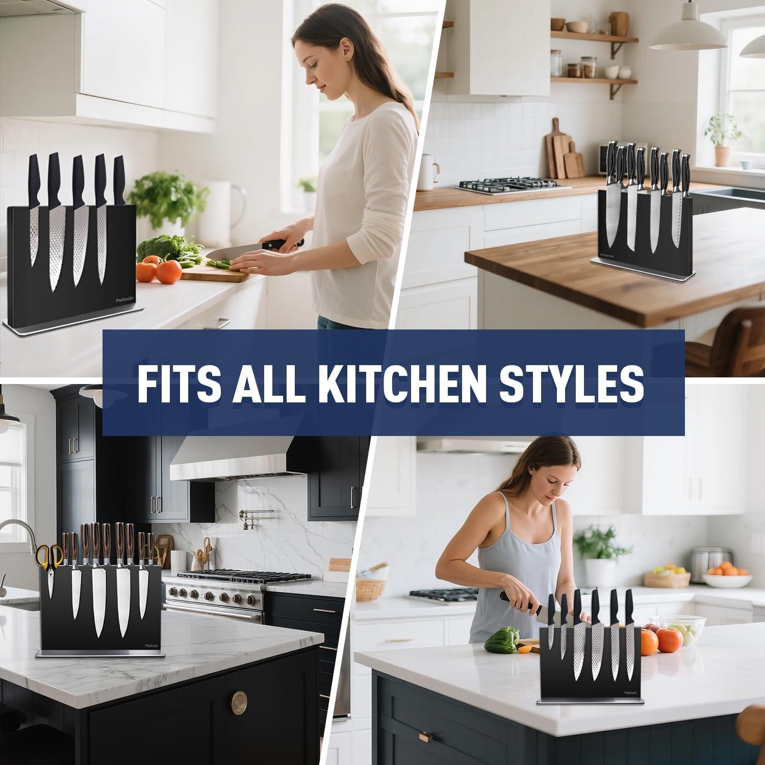 Soporte Magnético para Cuchillos Pailexin 40.64 cm Acero Inoxidable