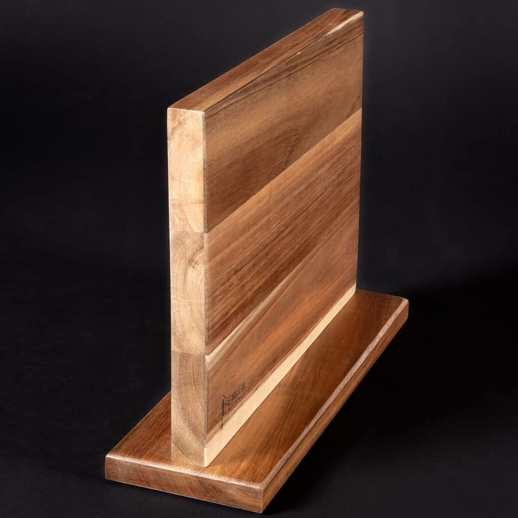 Bloque Magnético para Cuchillos Senken de Madera de Acacia