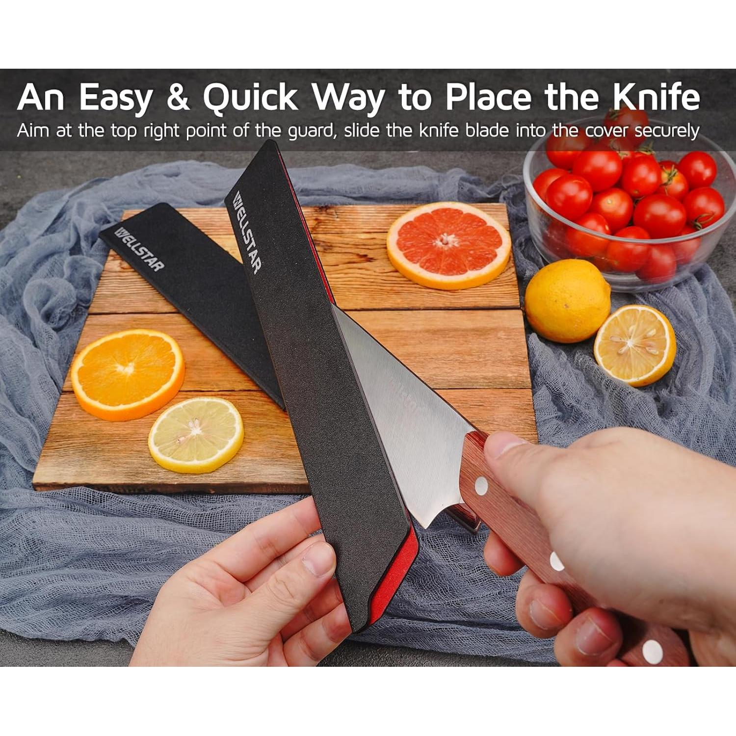Juego de Protectores de Cuchillas WELLSTAR, 2 Piezas ABS BPA Free