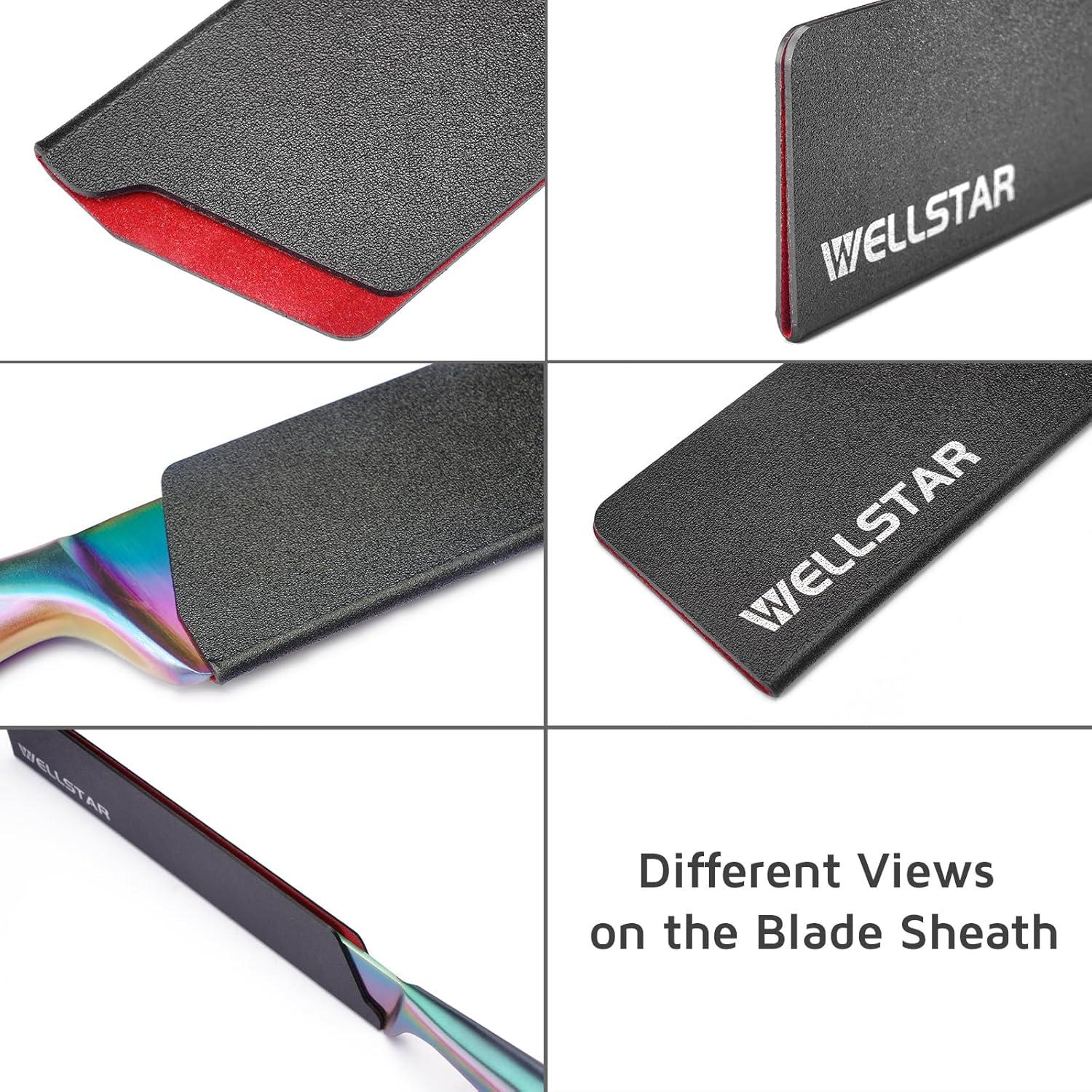 Juego de Protectores de Cuchillas WELLSTAR, 2 Piezas ABS BPA Free