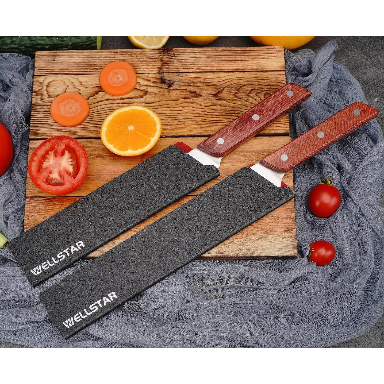 Juego de Protectores de Cuchillas WELLSTAR, 2 Piezas ABS BPA Free