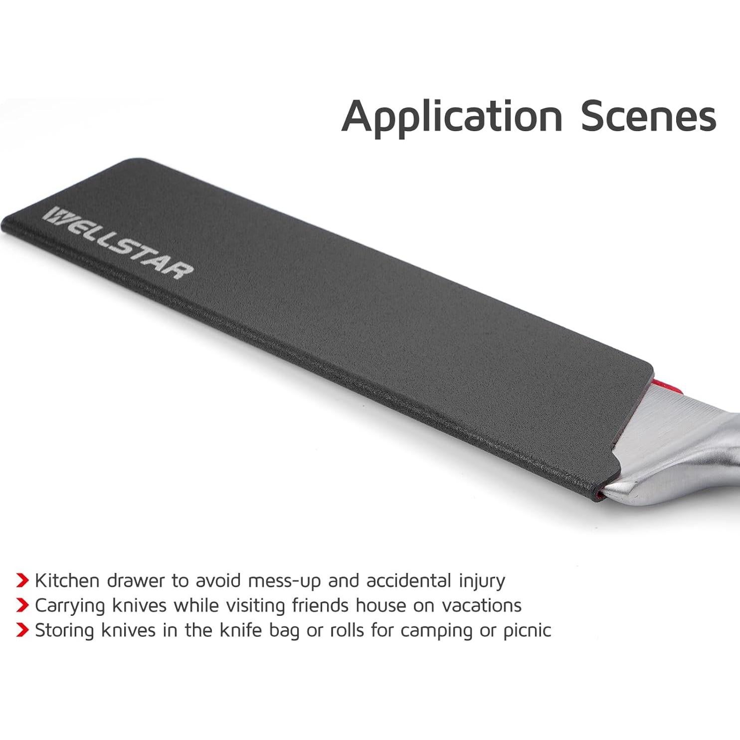 Juego de Protectores de Cuchillas WELLSTAR, 2 Piezas ABS BPA Free