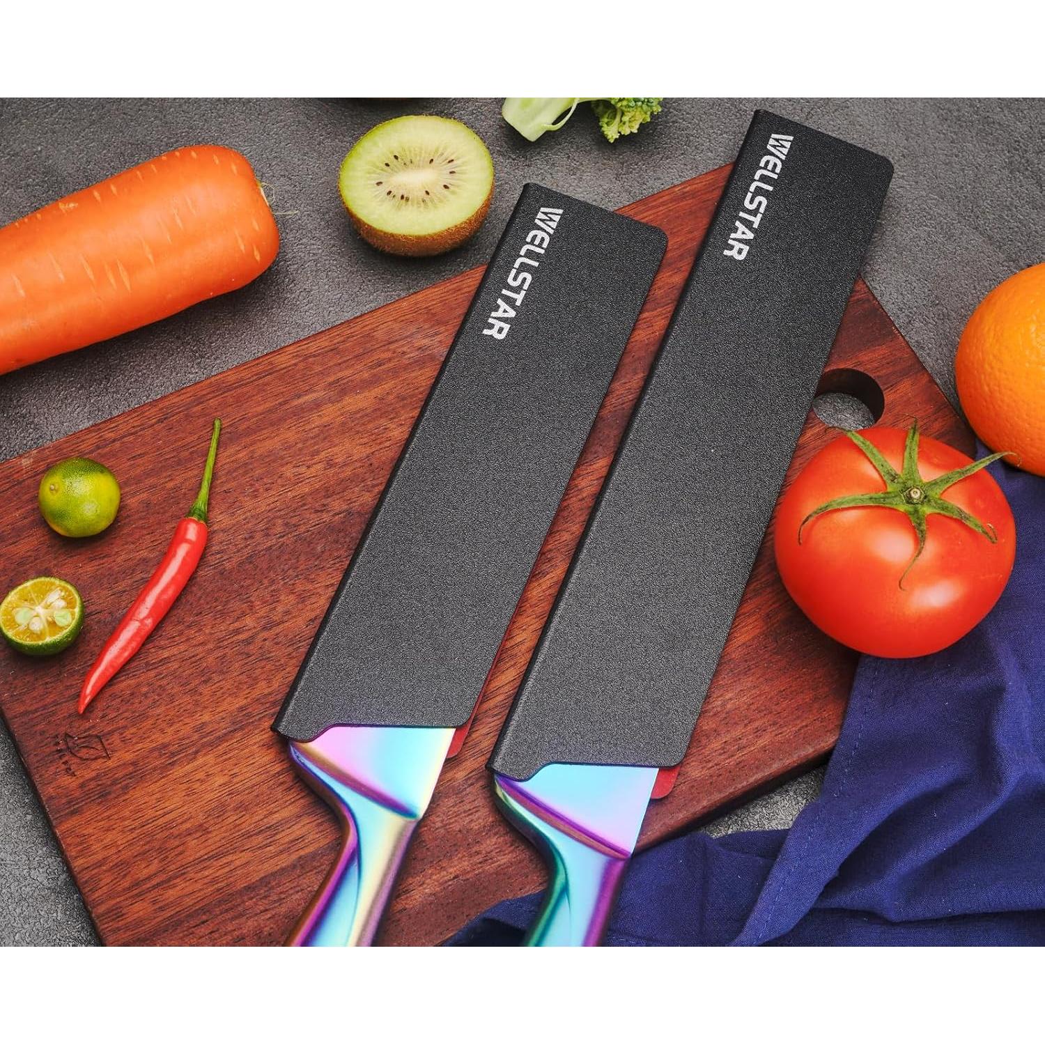 Juego de Protectores de Cuchillas WELLSTAR, 2 Piezas ABS BPA Free