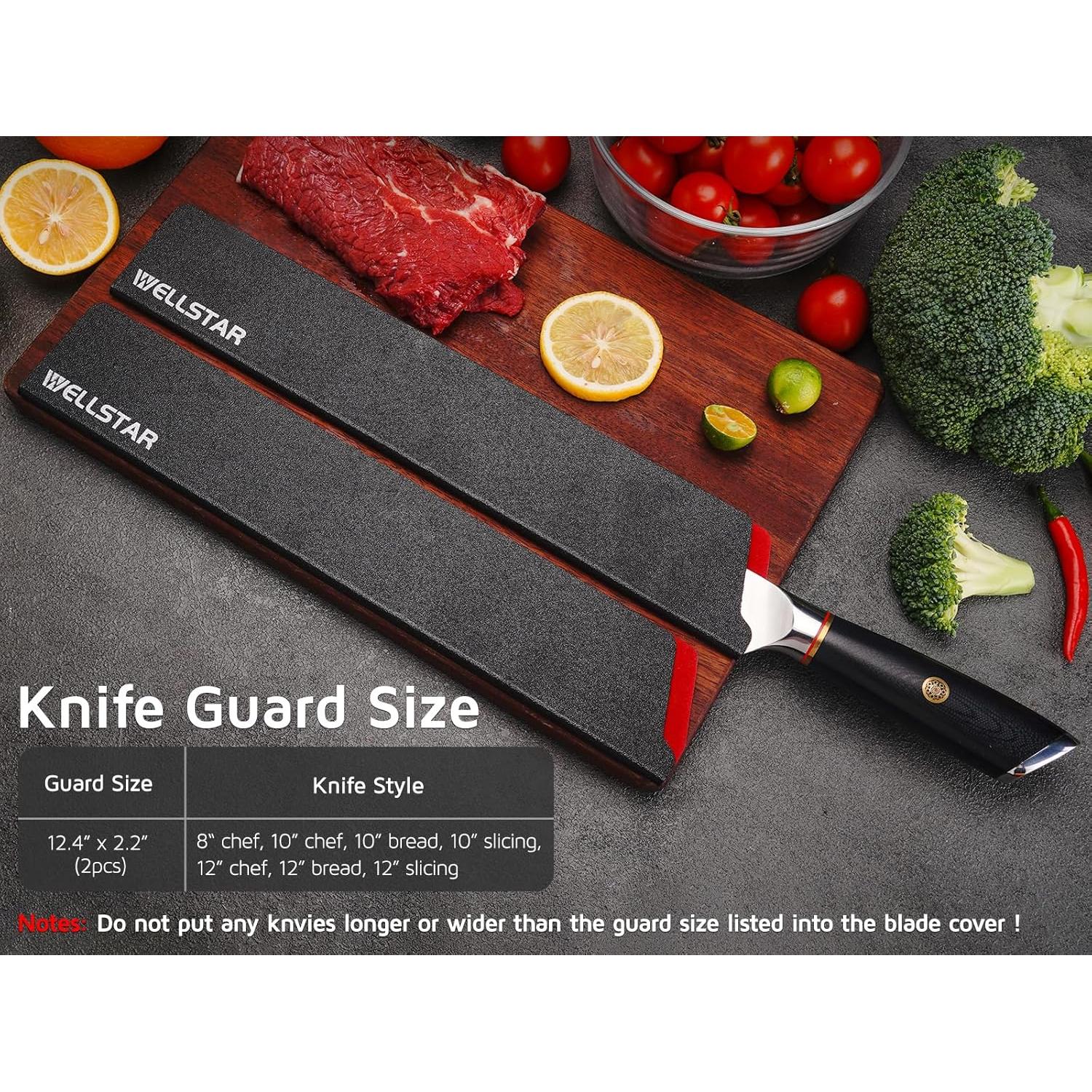 Juego de Protectores de Cuchillos WELLSTAR 2 Piezas 31.5 cm