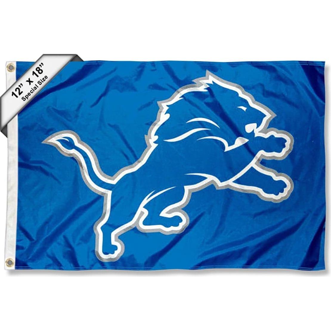 Bandera Pennant Detroit Lions 30x45 cm Poliester 100%