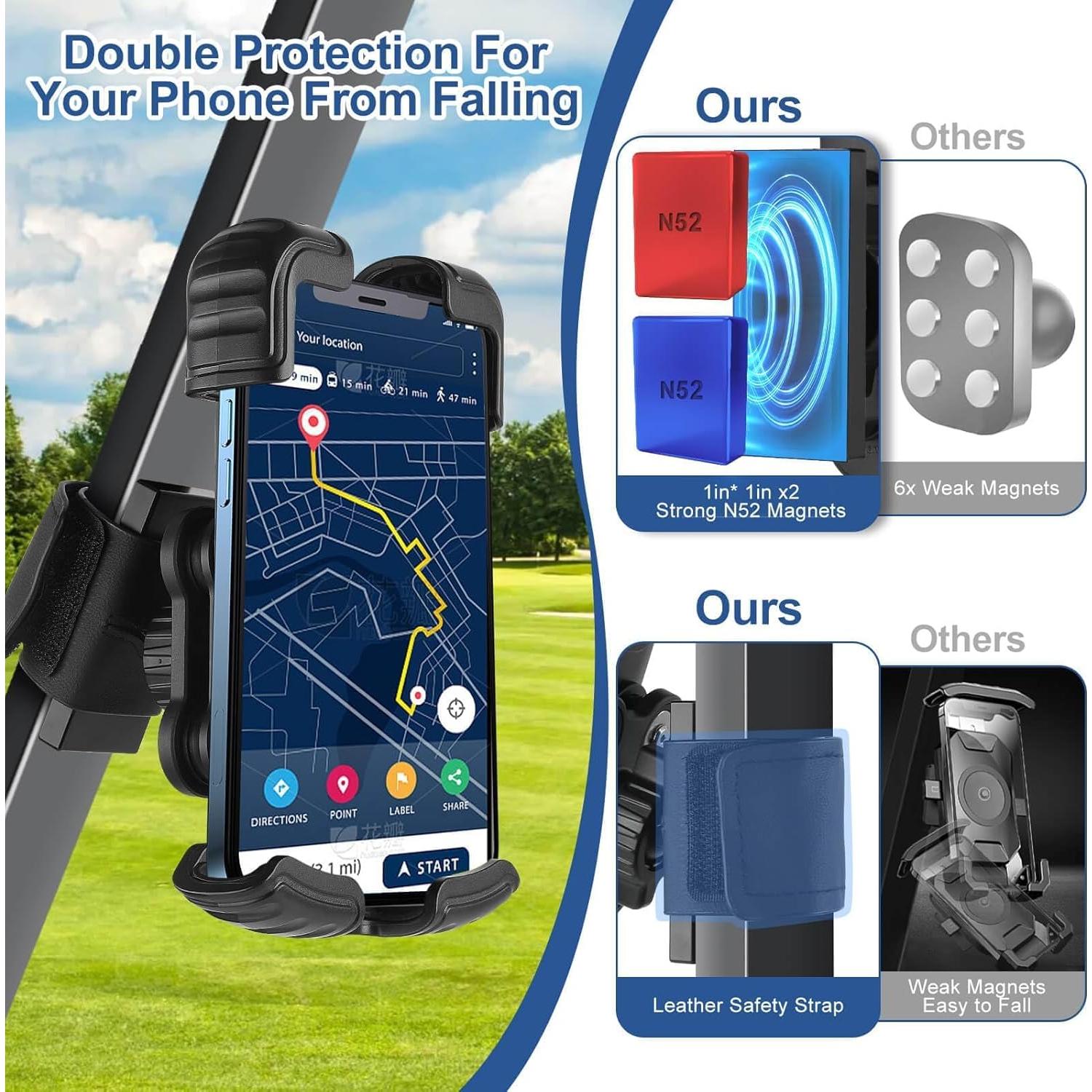 Soporte Magnético para Teléfono de Carro de Golf MOSNAI