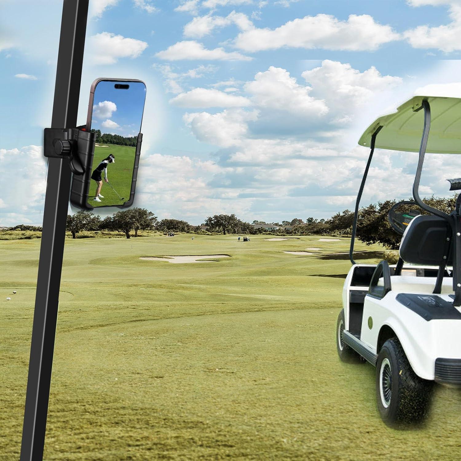 Soporte para Teléfono de Carrito de Golf Genérico - Rotación 360°