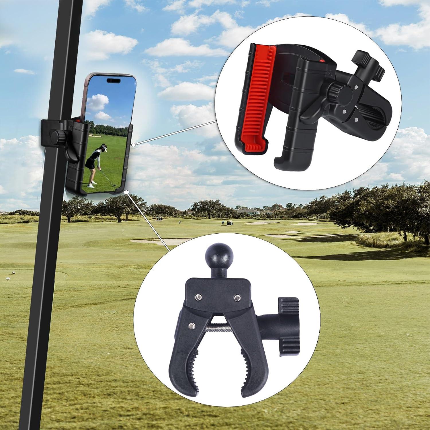 Soporte para Teléfono de Carrito de Golf Genérico - Rotación 360°