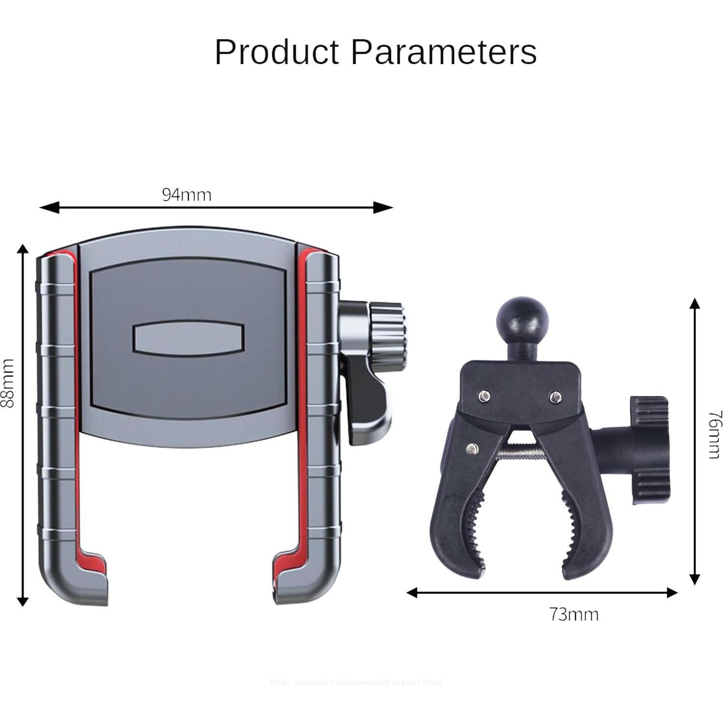 Soporte para Teléfono de Carrito de Golf Genérico - Rotación 360°