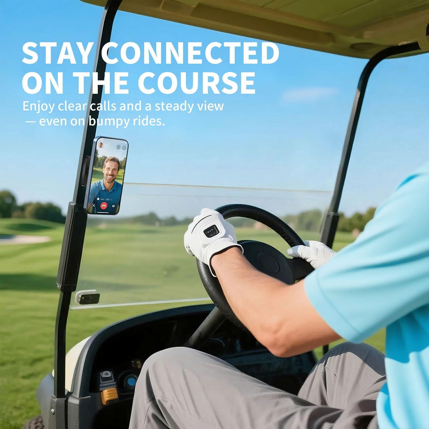 Soporte Magnético para Teléfono de Carro de Golf IJANPR - Negro