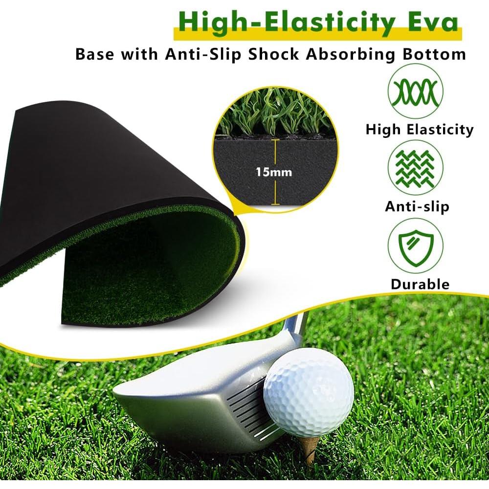 Alfombra de Golf Newmkr 5x4ft con Césped Sintético 31mm