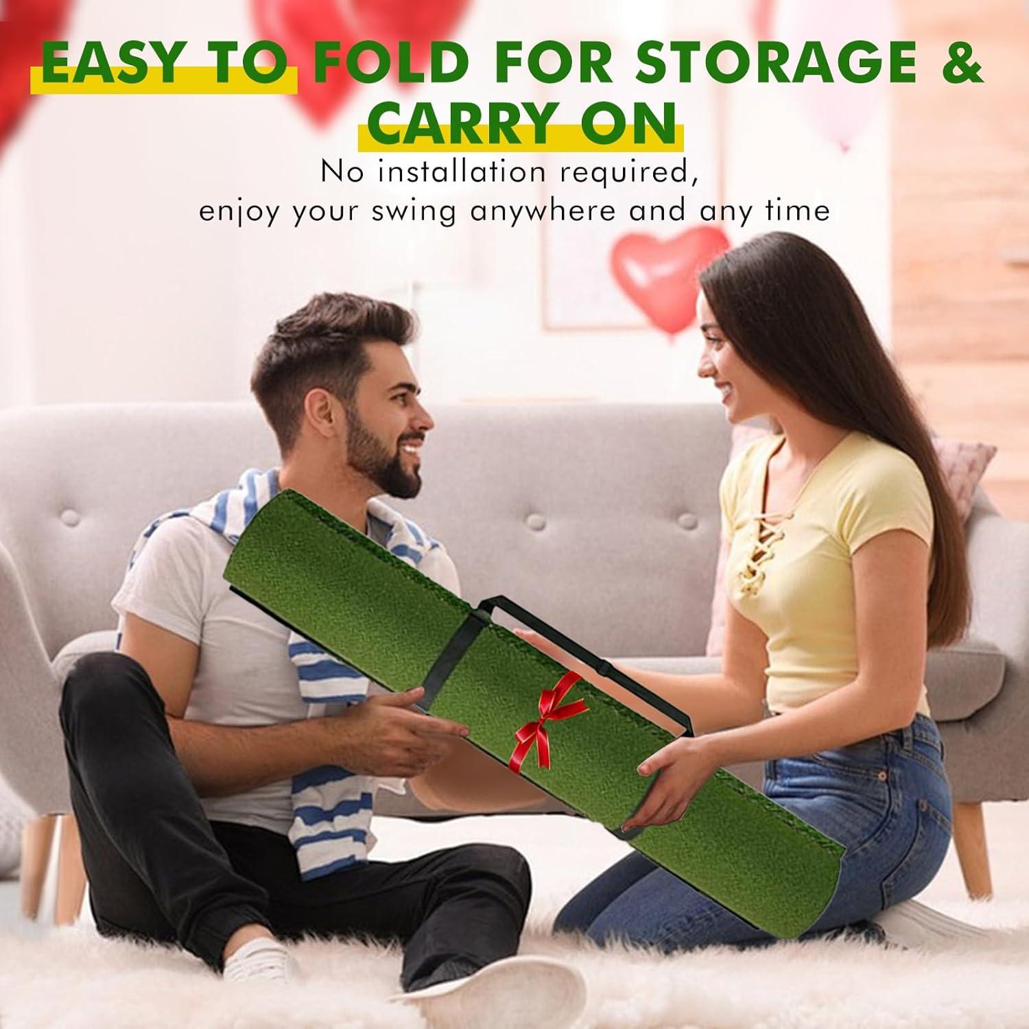 Alfombra de Golf Newmkr 5x4ft con Césped Sintético 31mm