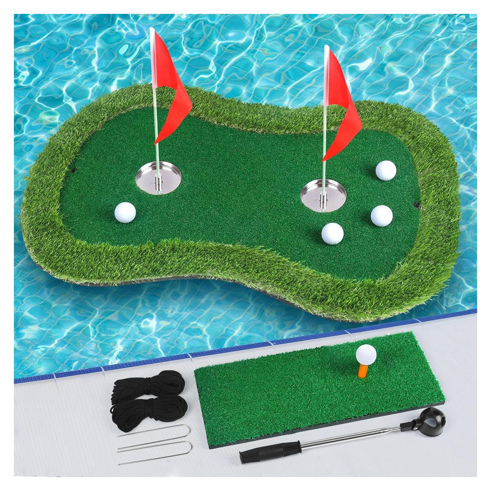 Green de Golf Flotante Chriiena 90x60 cm con Recuperador