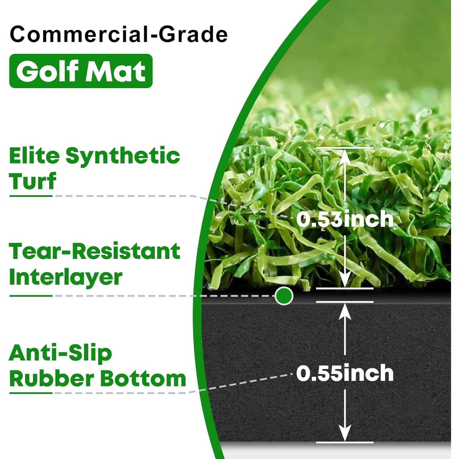 Alfombra de Golf Ponsonbay D216 con Bandeja y Base Antideslizante