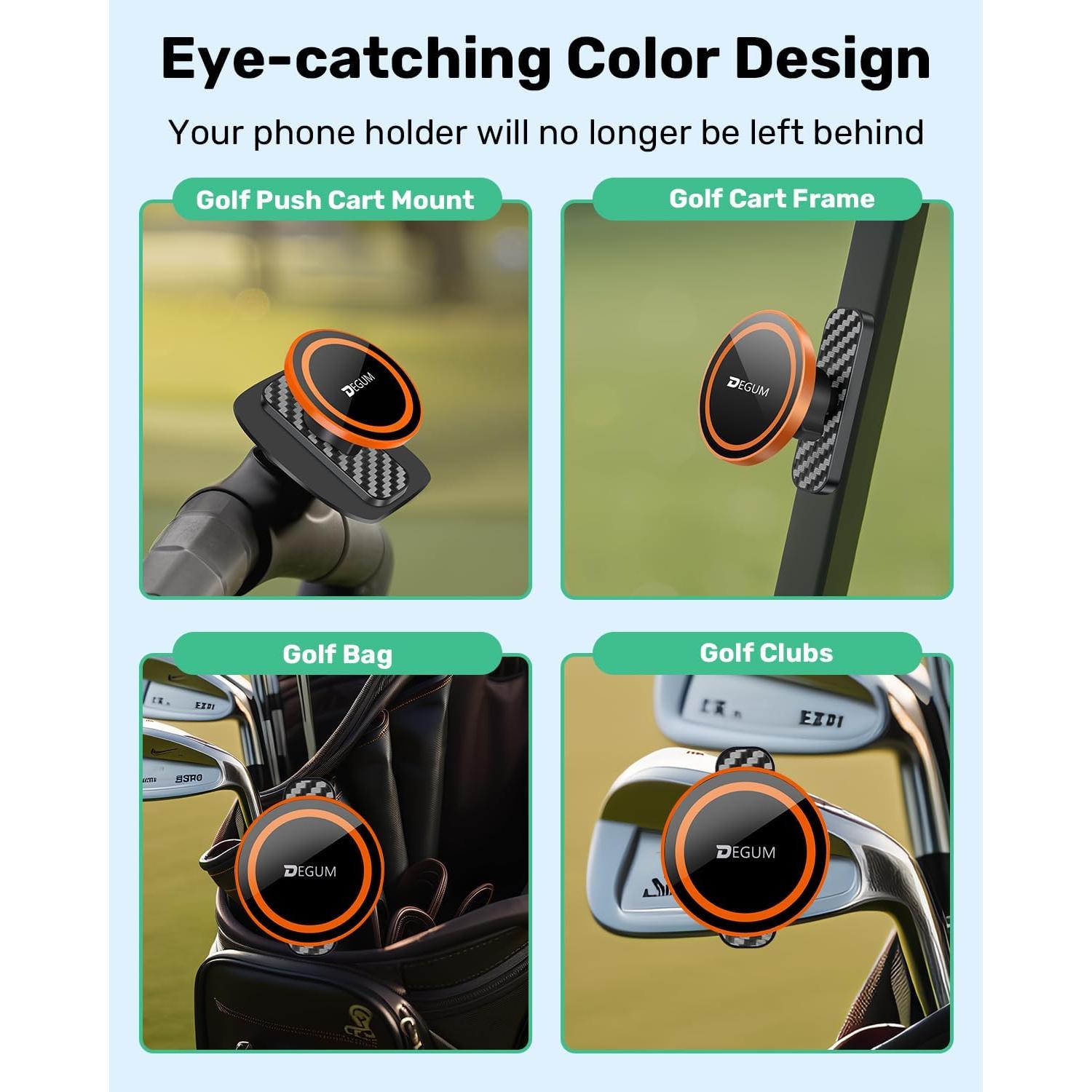 Soporte magnético para teléfono de carrito de golf DEGUM LCT009