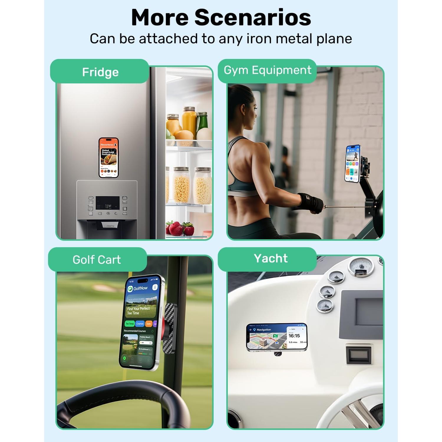 Soporte magnético para teléfono de carrito de golf DEGUM LCT009