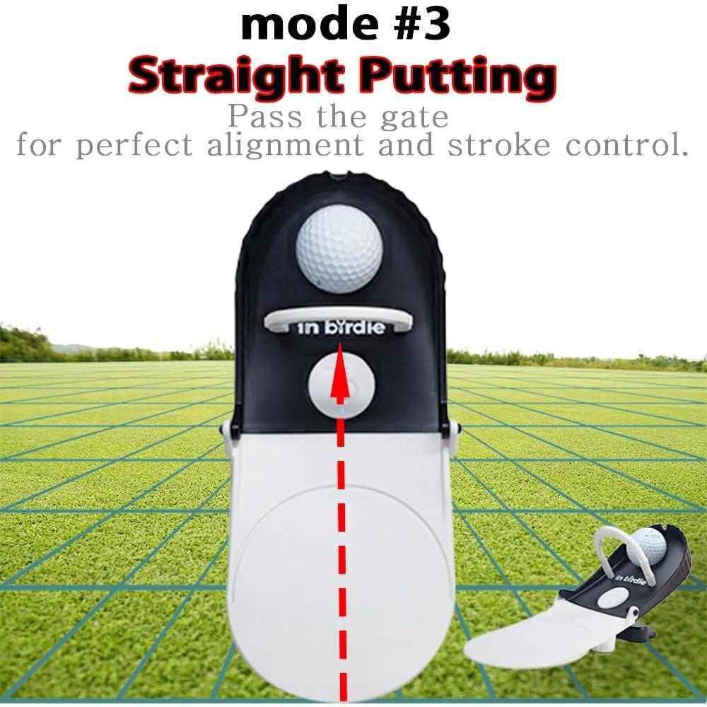 Entrenador de Putting BIRDIE79 Plegable con 3 Modos de Práctica