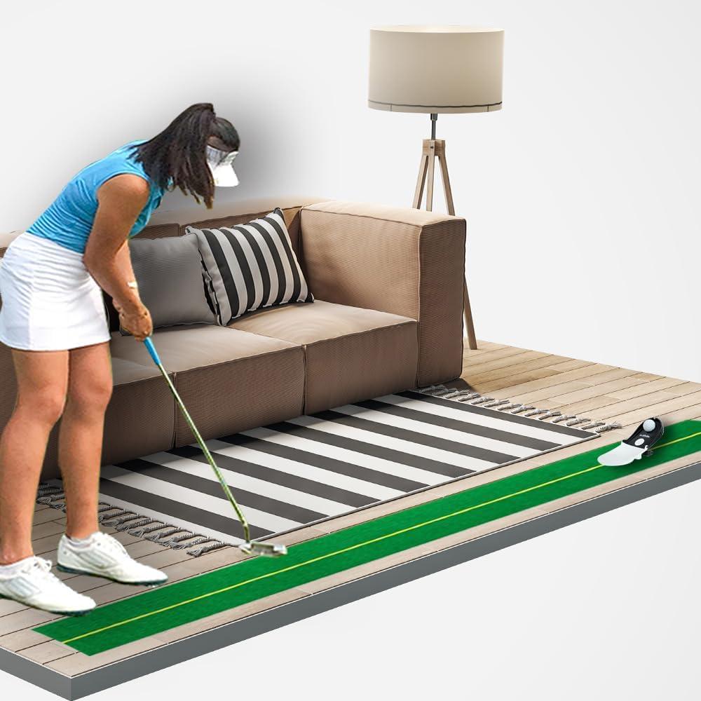 Entrenador de Putting BIRDIE79 Plegable con 3 Modos de Práctica