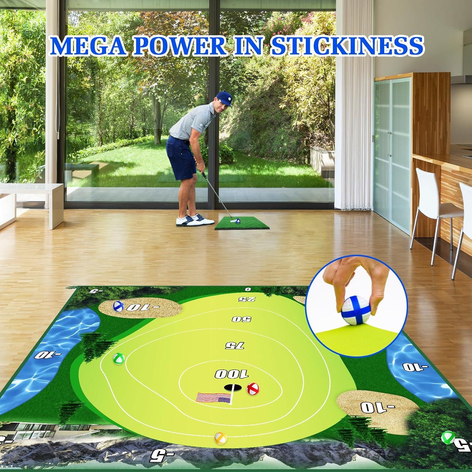 Juego de Golf Chipping TOTOSIN con Alfombrilla Doble Cara 178cm