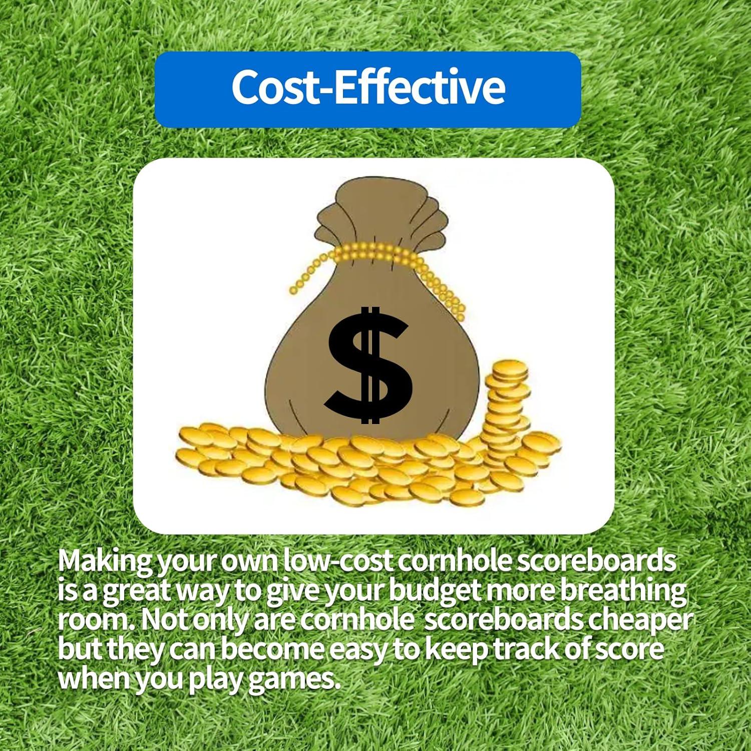 Paquete de 2 Tableros de Puntuación Magnéticos Cornhole 37.8x5cm