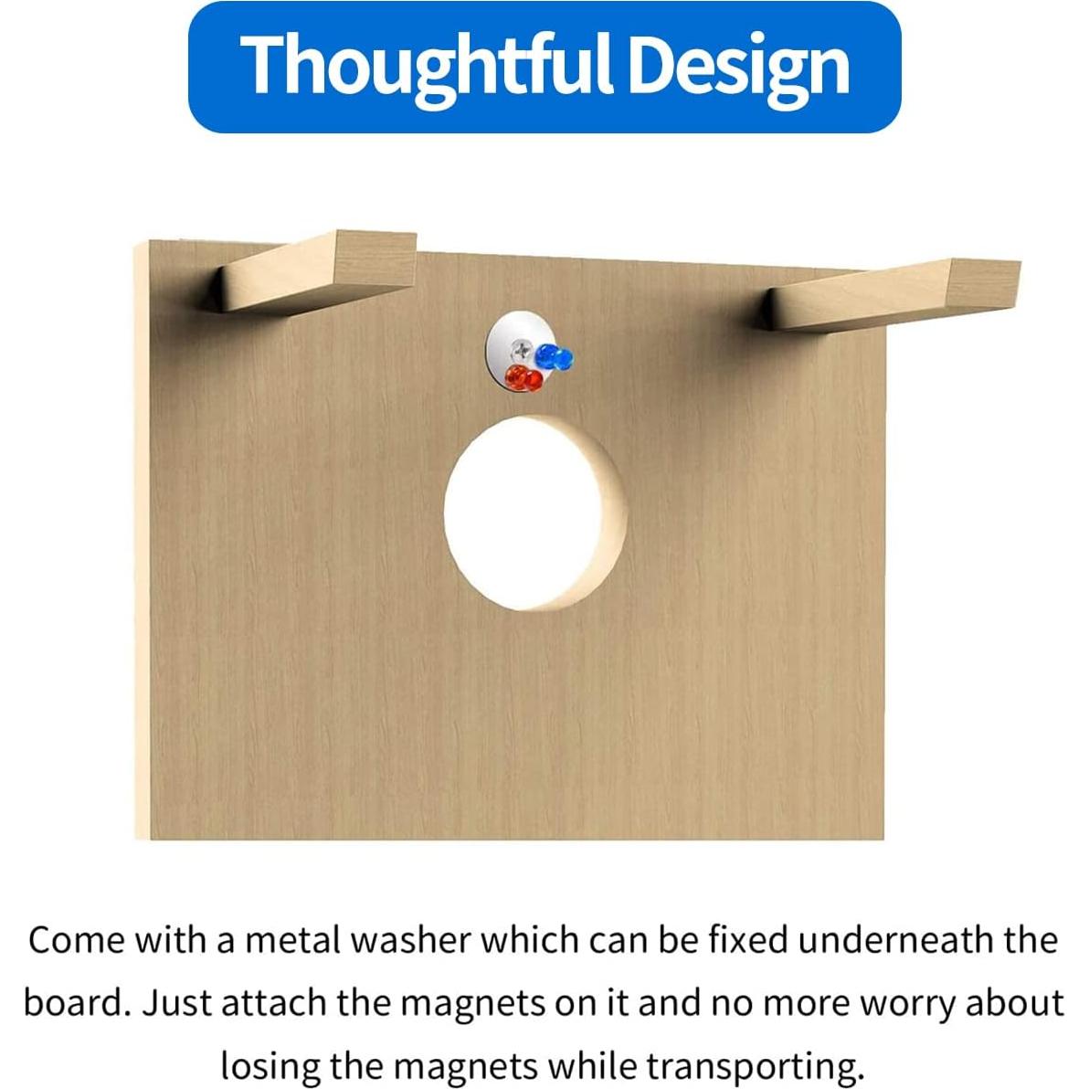 Paquete de 2 Tableros de Puntuación Magnéticos Cornhole 37.8x5cm