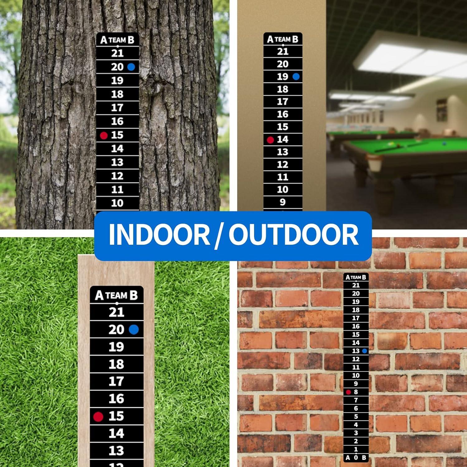 Paquete de 2 Tableros de Puntuación Magnéticos Cornhole 37.8x5cm