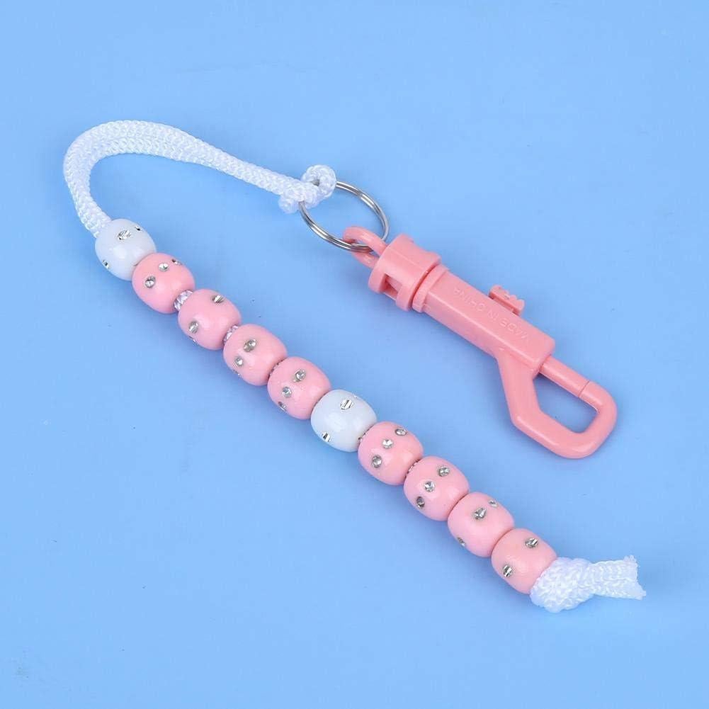 Contador de Puntuación Alomejor Rosa con Perlas y Clip