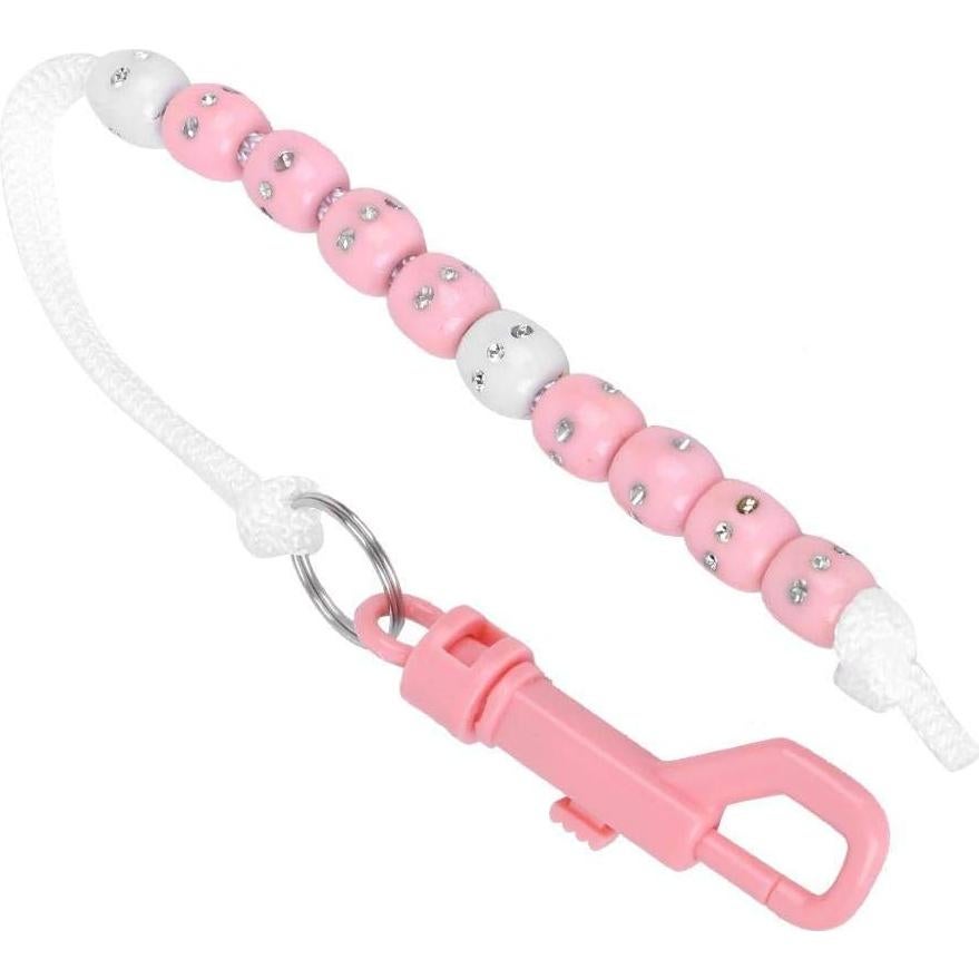 Contador de Puntuación Alomejor Rosa con Perlas y Clip