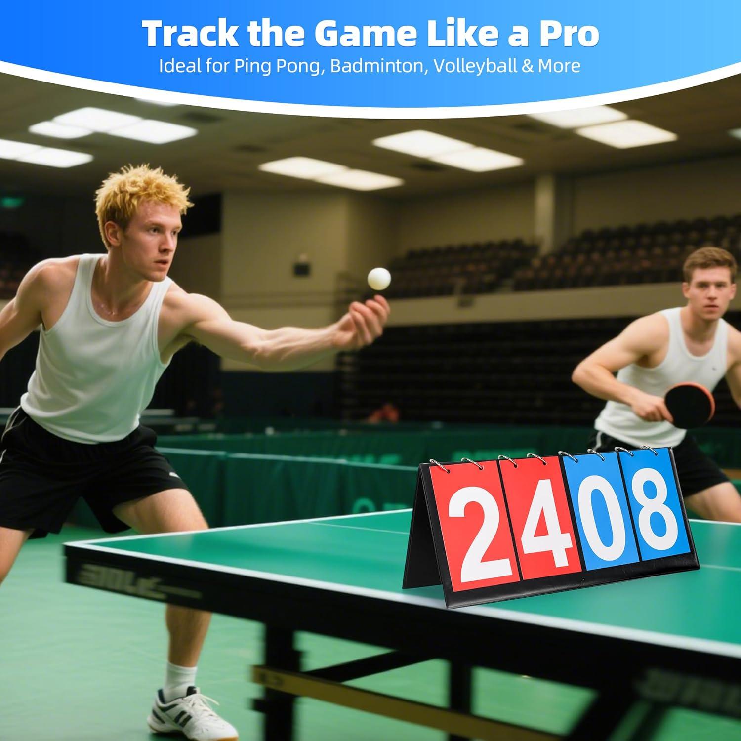 Marcador Portátil de Volteo I-MART 4 Dígitos para Deportes